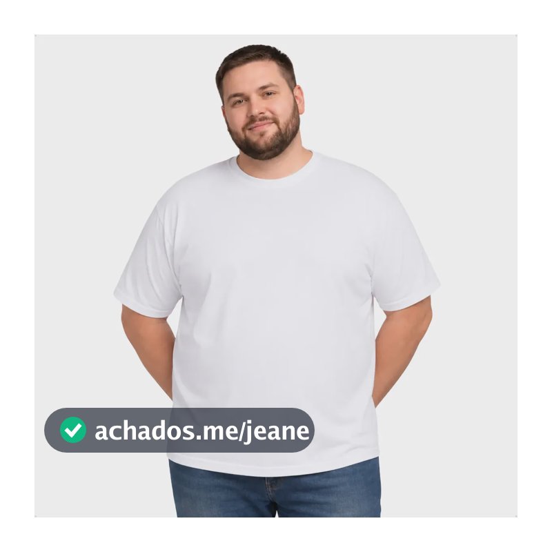 Camiseta Básica Masculina Plus Size Extra Grande Algodão