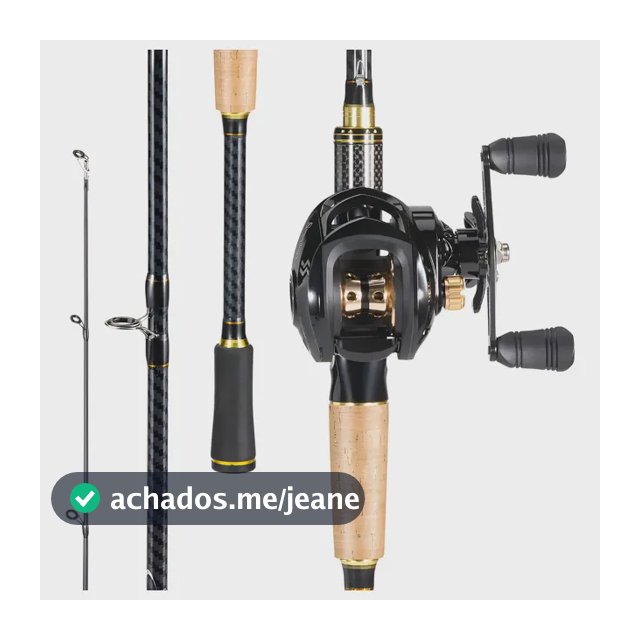 Kit Pesca Vara 5-10lb 1,80m Em 2 Partes + Carretilha 7,2:1