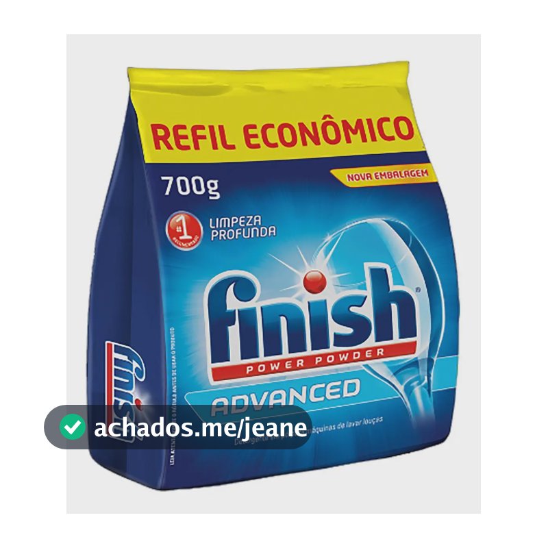 Detergente para Lava Louças em Pó Finish Power Powder Advanced 700g