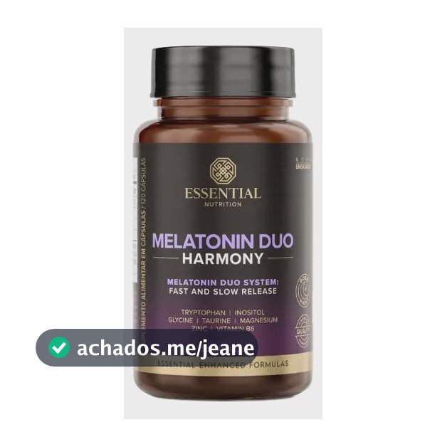 Melatonin Duo Harmony 120 Cápsulas Essential Nutrition