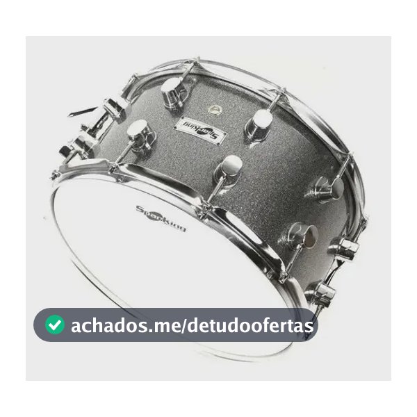 Caixa Bateria 14'' X 8 10 Afinações Sparkle Spanking Cinza