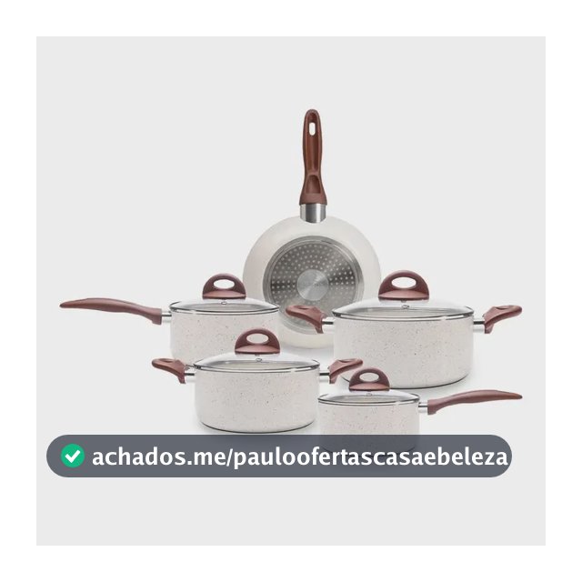 Jogo De Panelas Smart Plus Vanilla Indução Cerâmico 5peças Brinox 4774/101