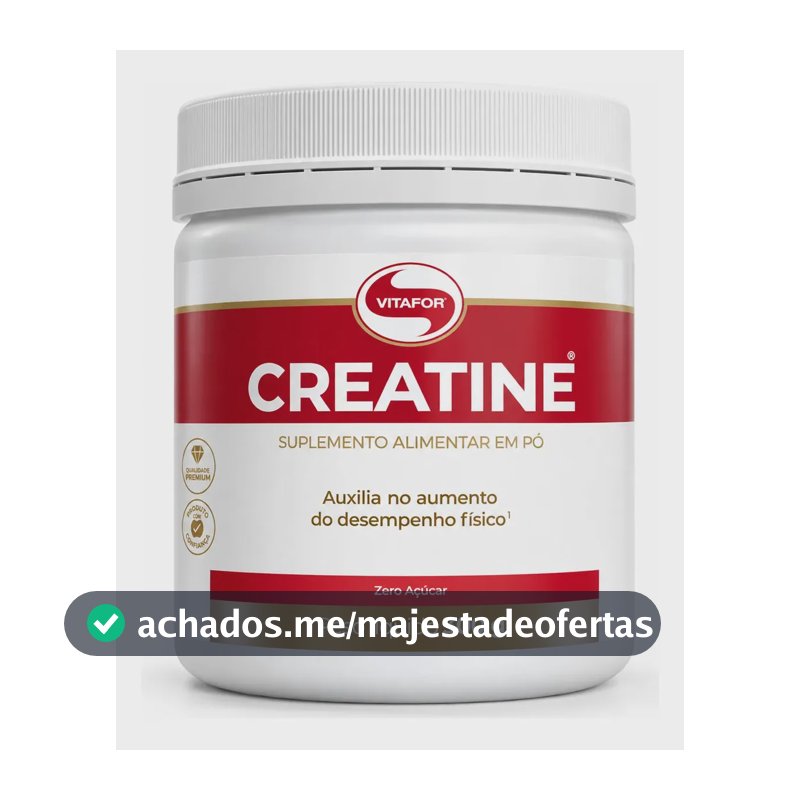 Creatina Vitafor em Pó 300g sem Sabor