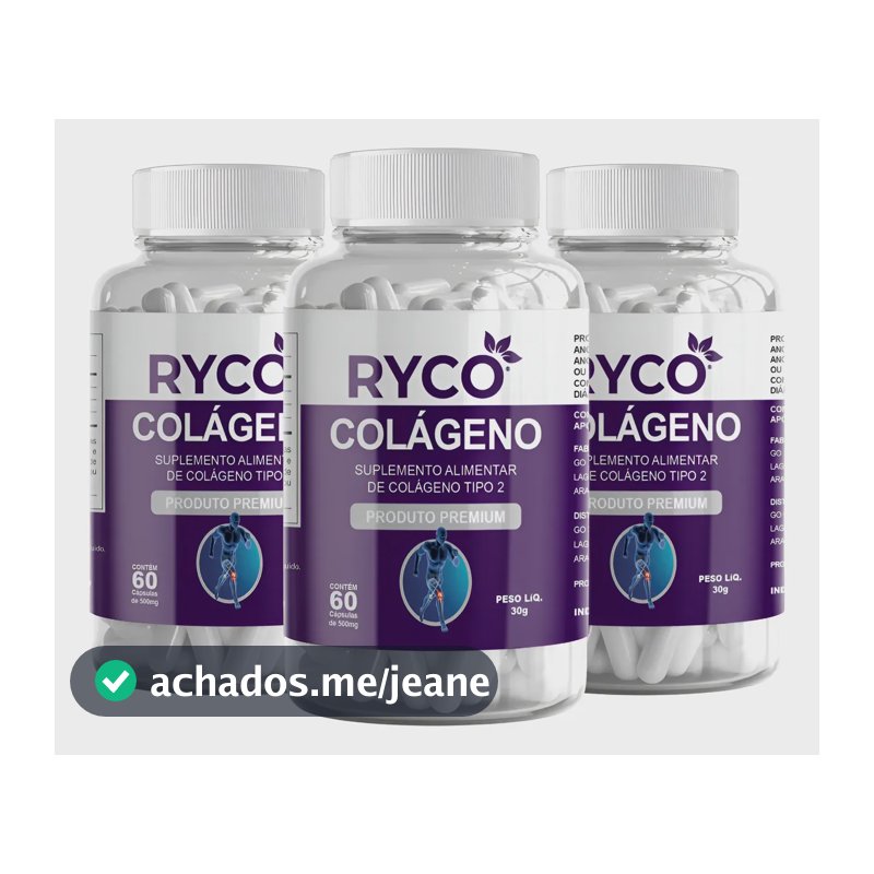 3x Colágeno Tipo 2 40mg Original - Envio Já Sem Sabor