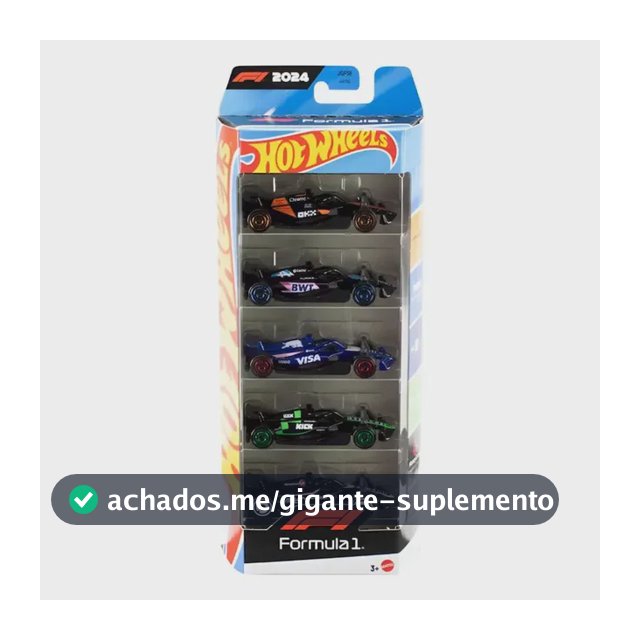 Hot Wheels Formula 1 Conjunto Com 5 Mattel