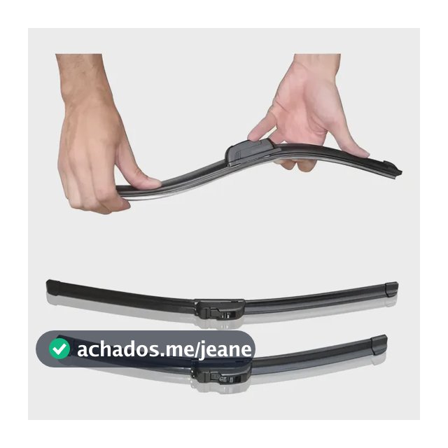 Par Palheta Silicone Limpador Parabrisa Encaixe Gancho Univ.