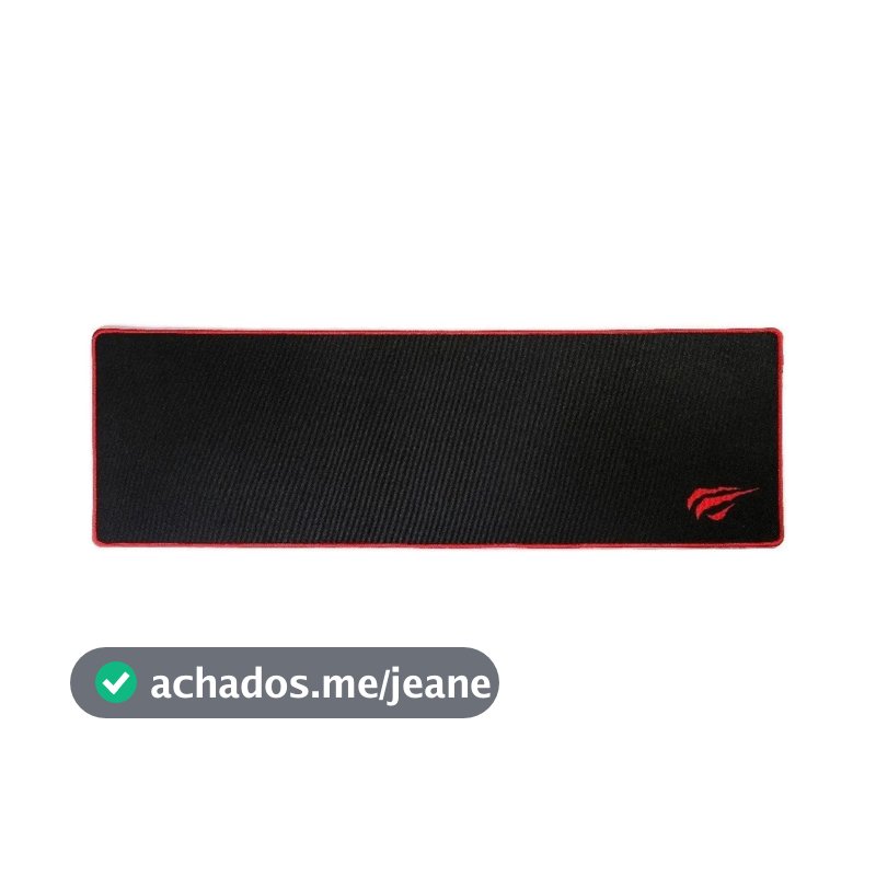 Mouse Pad gamer Havit Gamer HV-MP830 de borracha e tecido Magic Eagle 30cm x 90cm x 3mm preto