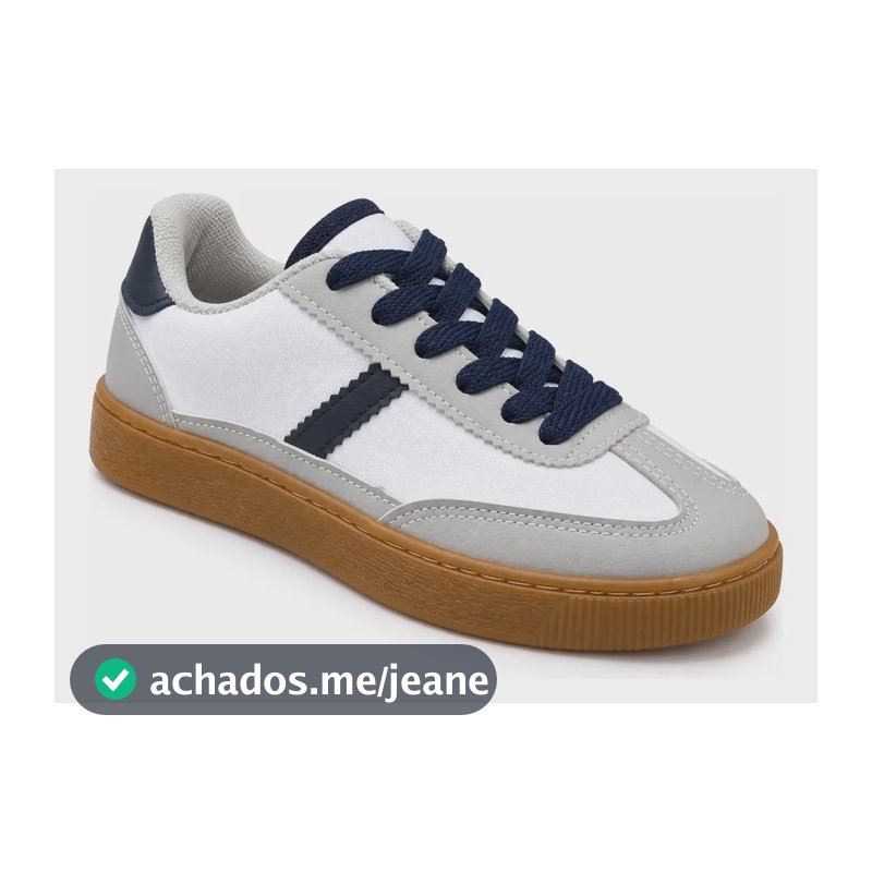 Tênis Infantil Unissex Escolar Do 26 Ao 33 Original Looked Cinza Sa 31 Br