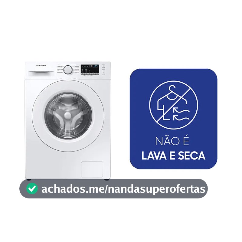 Lavadora Digital Inverter Samsung Ww11t Branca 11kg Cor Branco