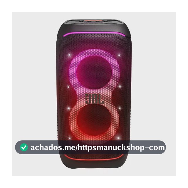 Caixa de Som JBL PartyBox Stage 320 Bluetooth Portátil Com Show de Luzes e Resistente a Respingos – 240W RMS Preta