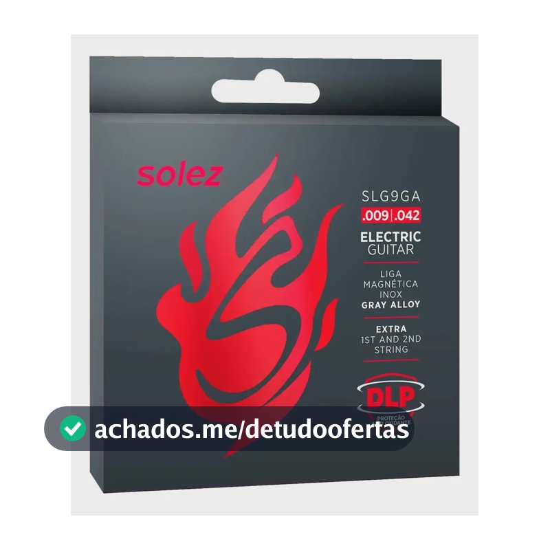 Encordoamento Solez Guitarra 09 Slg9ga Gray Alloy Inox