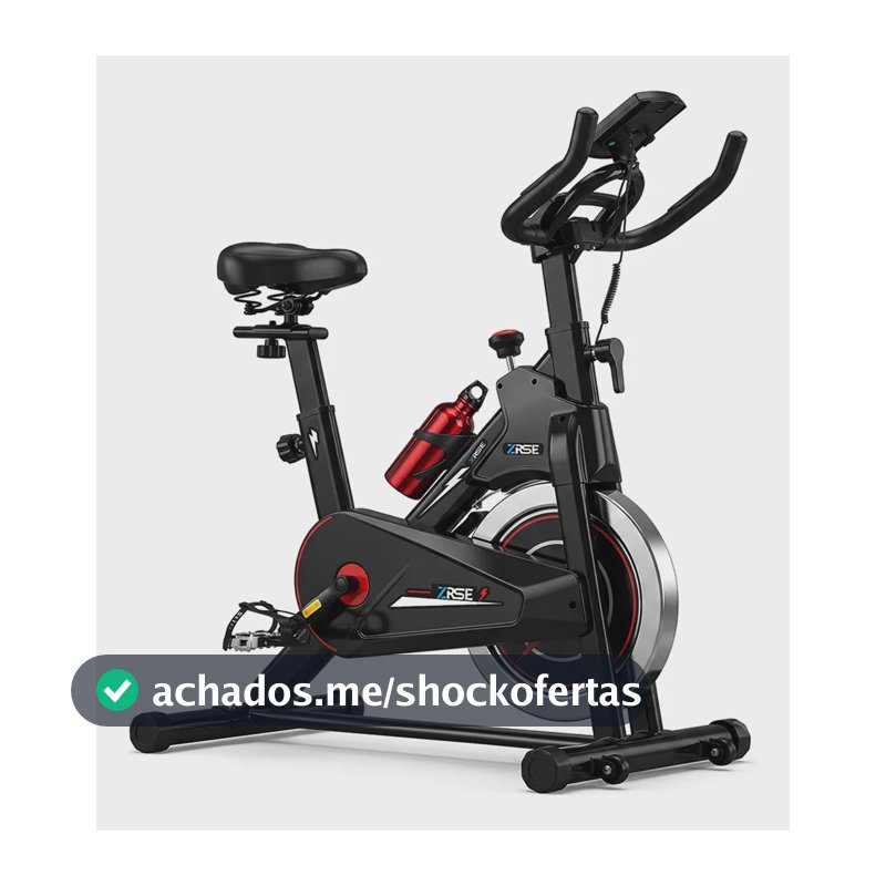 Bicicleta Spinning Ergométrica 10kg Ajustável Até 130kg Preto 1.5v