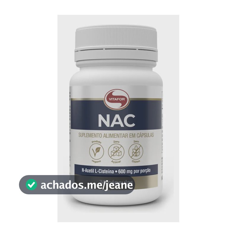 Nac Vitafor 30 Cápsulas Sabor Sem sabor