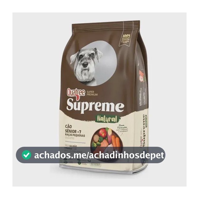 Alimento Quatree Supreme Quatree Supreme Sênior +7 Porte Pequeno Salmão/frango 10,1kg Para Cão Senior De Raza Pequena