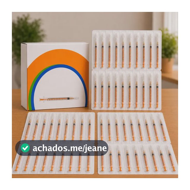 Kit 50 Seringas Insulina 1ml Agulha Removivel 13x045mounjaro 1 Ml