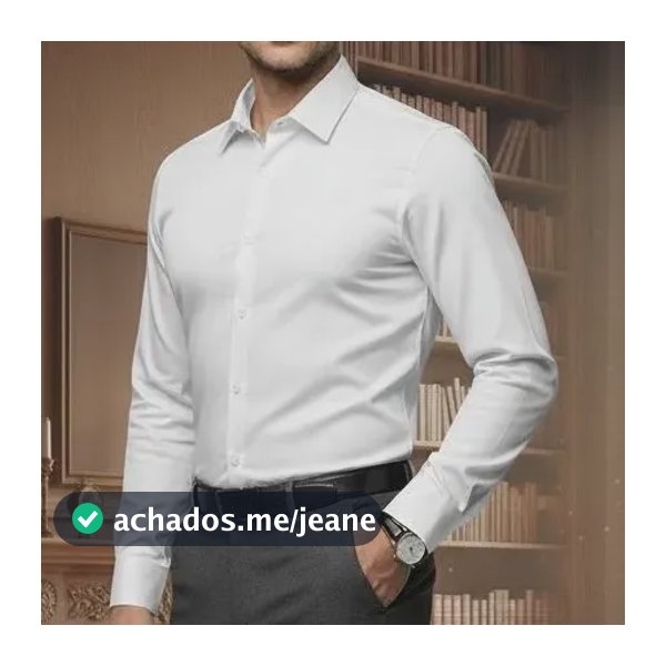 Camisa Social Masculina Slim Fit Premium Manga Longa C Lycra