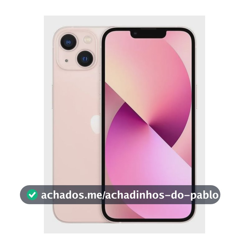 Apple iPhone 13 (128gb) Branco Novo + Acessórios Rosa