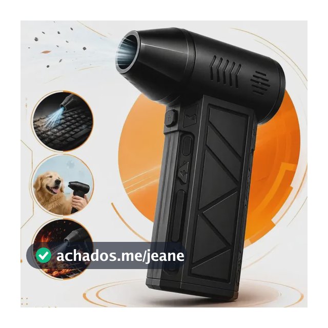 Mini Soprador de Ar Portátil Hold On USB Recarregável para Limpeza e Churrasco