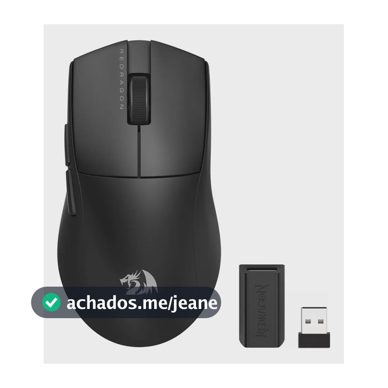 Mouse Gamer Redragon King Pro 1K Preto Preto - M916-PRO-1K