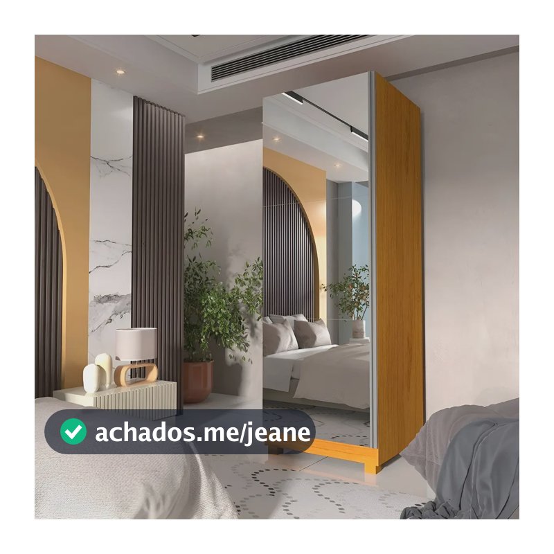 Sapateira 1 Porta Espelhada Gold 100% Mdf Wt