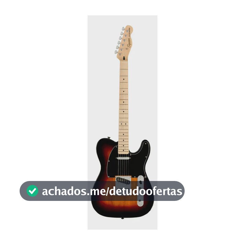 Guitarra elétrica Squier By Fender Affinity Telecaster Cuo Color 2 cores Sunburst Maple Fingerboard Material Orientação à direita