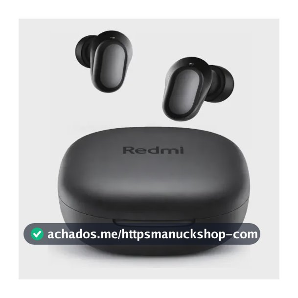 Fone De Ouvido Bluetooth Xiaomi Redmi Buds 6 Play Preto Preto