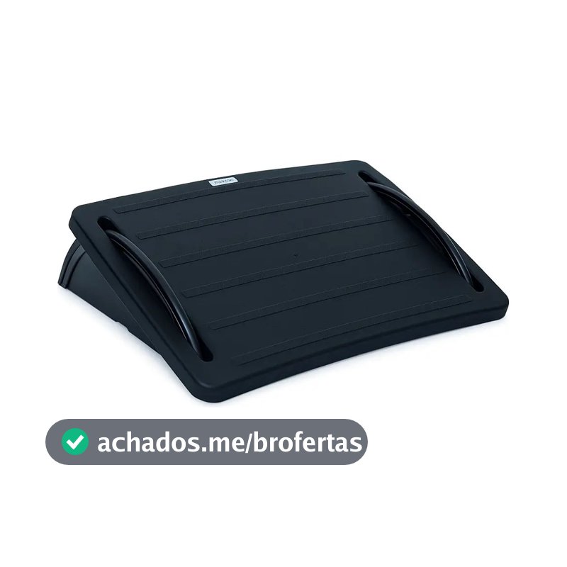 Apoio Descanso Base Suporte Ergonômico Para Os Pés - Preto Nr17 - Maiart