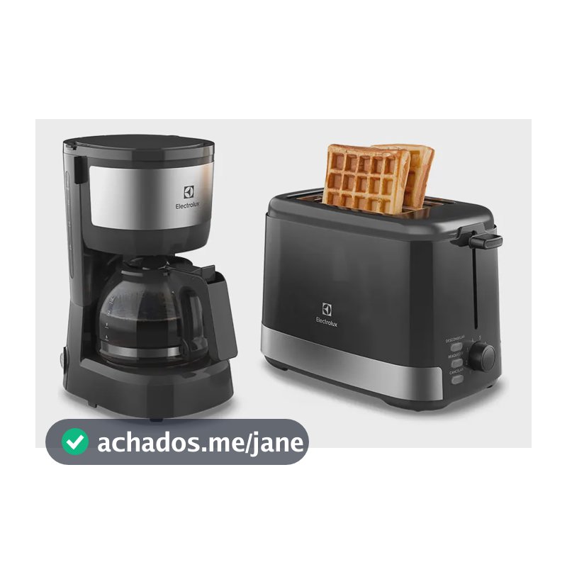 Cafeteira Elétrica Electrolux 15 Xícaras ECM10 + Torradeira 8 Níveis Efficient ETS10 Kit Café da Manhã Electrolux