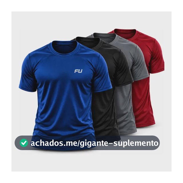 Camisa Dry Fit Kit Com 4 Academia Treino Corrida Premium