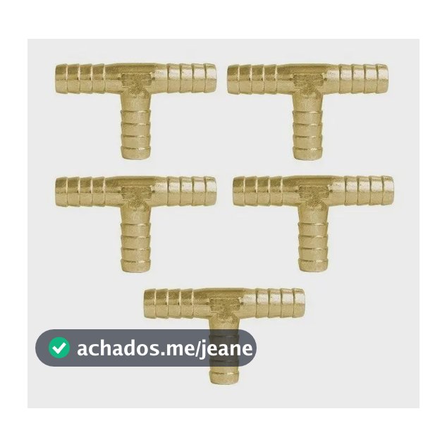 5x Emenda Mangueira Tee Compressor Pintura Pulverização 1/4