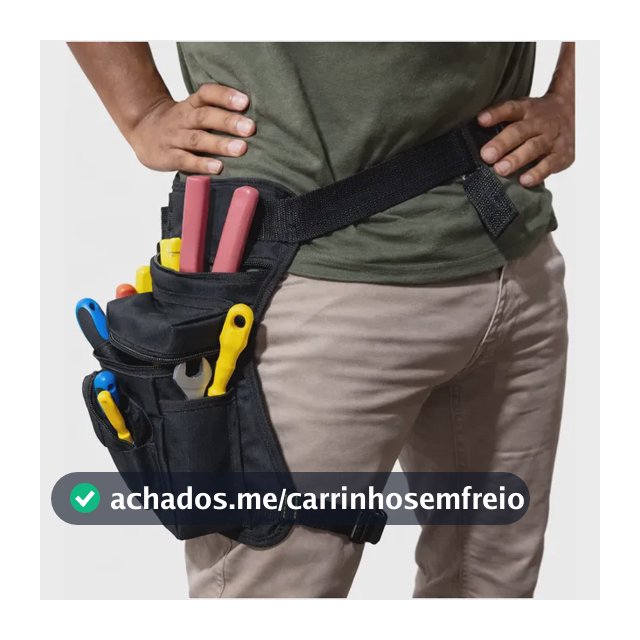 Pochete Cartucheira De Perna Para Ferramentas Solze Preto Preto