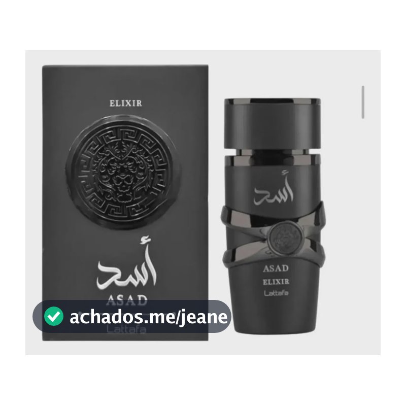 Asad Elixir Lattafa Perfume Árabe 100 Ml