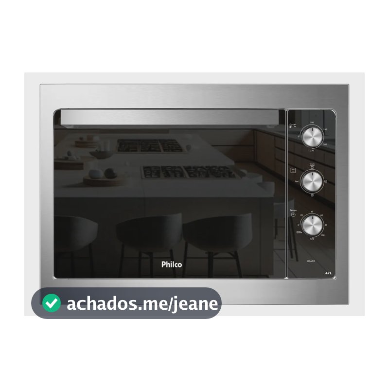Forno Elétrico de Embutir Philco 47L Inox Esmaltado PFE47E