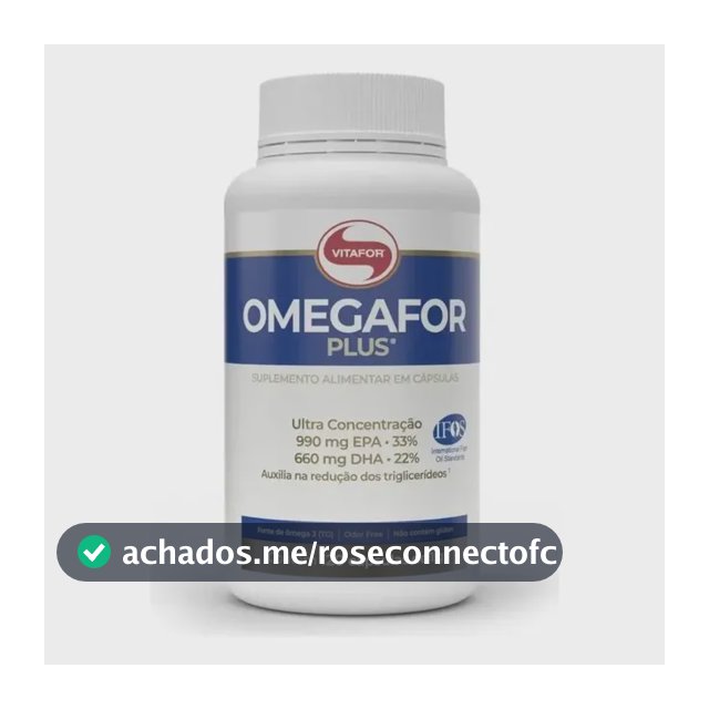 Omegafor Plus 120 Cápsulas Ômega 3 Vitafor