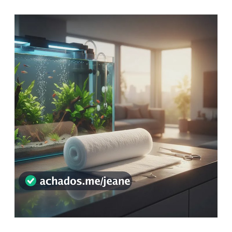 5 M² Manta Poliéster Branca Perlon Filtros Aquário Lago