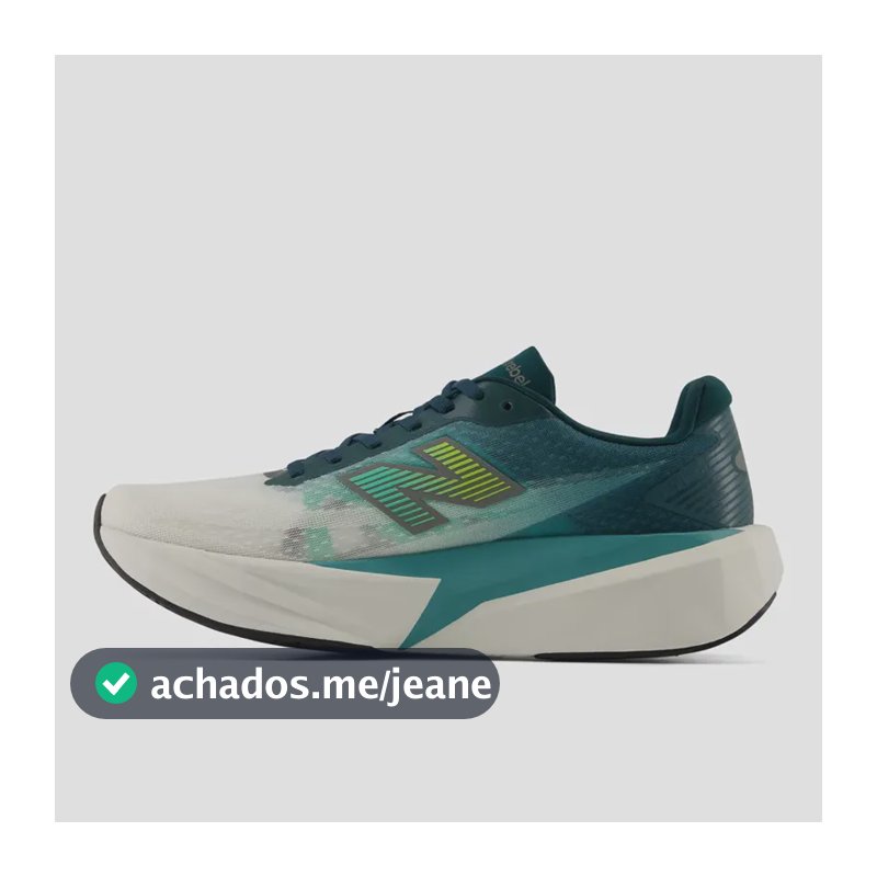Tênis Fuelcell Rebel V5 - New Balance Verde Azulado Verde Escuro 40 Br