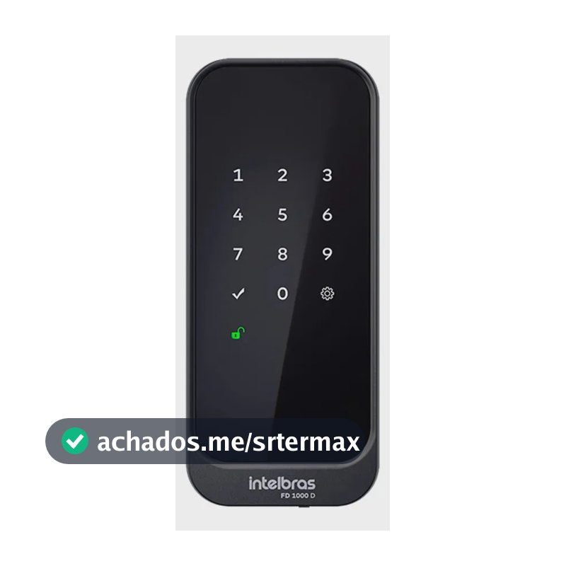 Fechadura Digital De Sobrepor Fd 1000 D Preta Intelbras