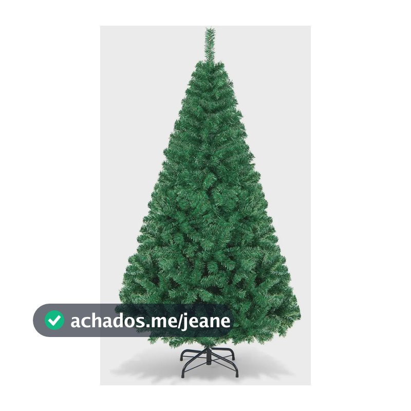 Árvore de Natal Grande 210 cm Verde com 1500 Galhos