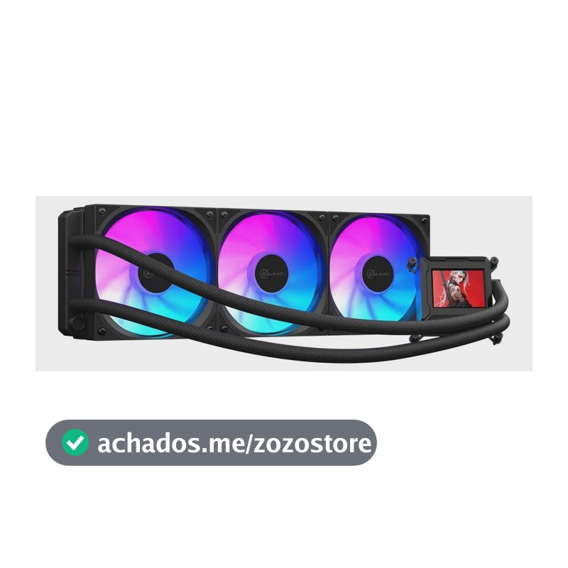 Watercooler Kalkan 360mm Argb Aura Lcd 360 Preto