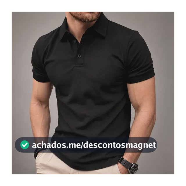 Camisa Gola Polo Masculina Pique Premium Algodão Confortável