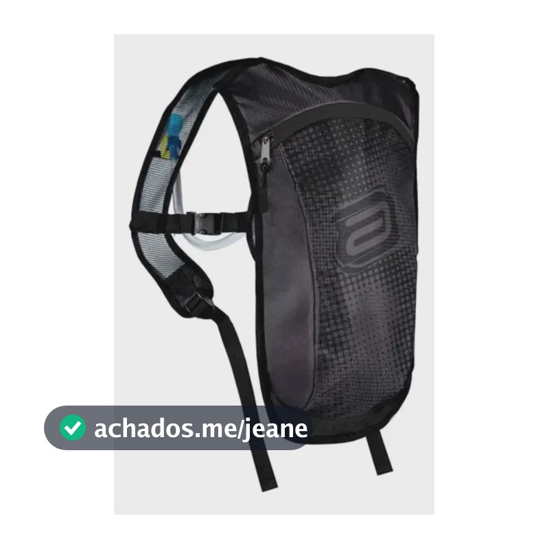 Mochila Bolsa Hidratação Asw Race 2.0 2litros Trilha Bike Preto Liso