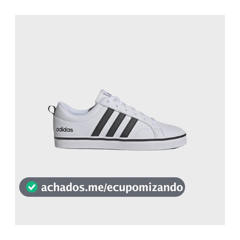 Tênis Masculino Vs Pace 2.0 adidas Ftwwht/cblack/ftwwht Liso