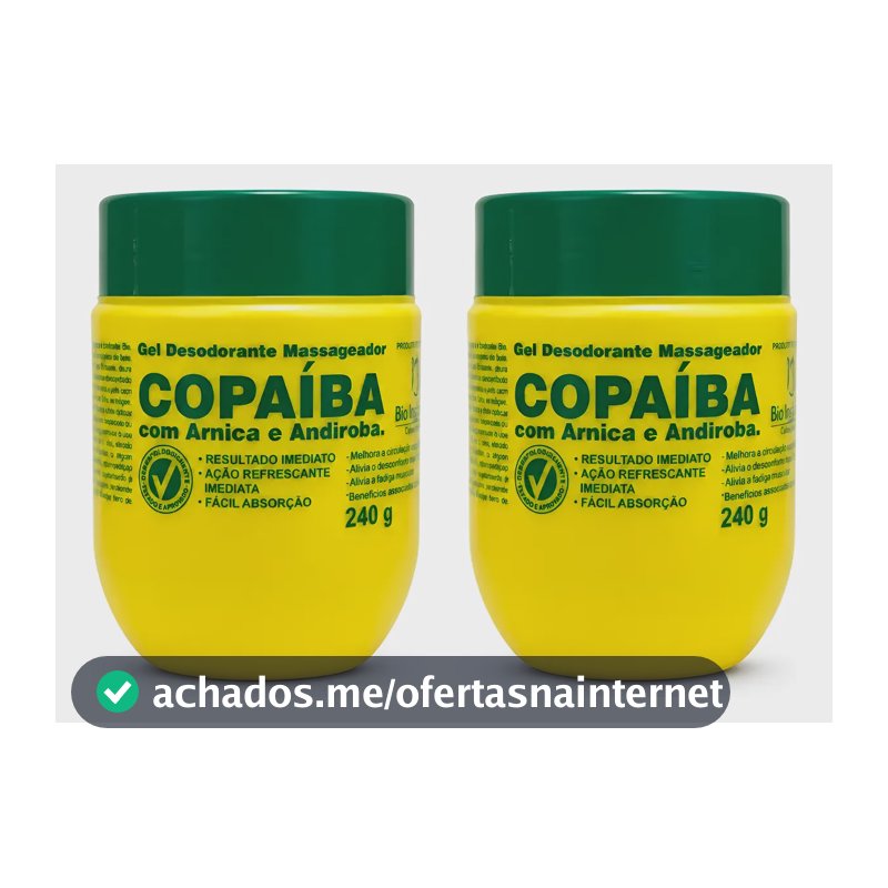 Kit 2 Gel Massageador Copaíba Com Arnica E Andiroba 240g Arnica