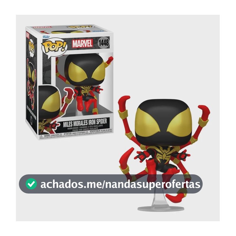 Boneco Funko Pop! Marvel Hq Miles Homem-aranha De Ferro Candide