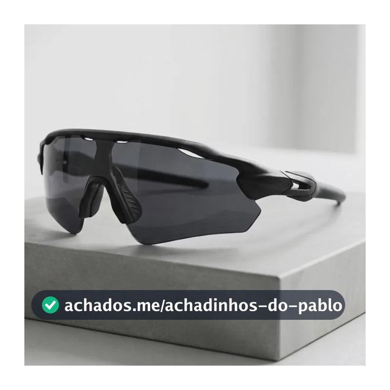 Óculos Esportivo Corrida Baixa Pace Pedal Futevolei Ciclismo Lente Preto