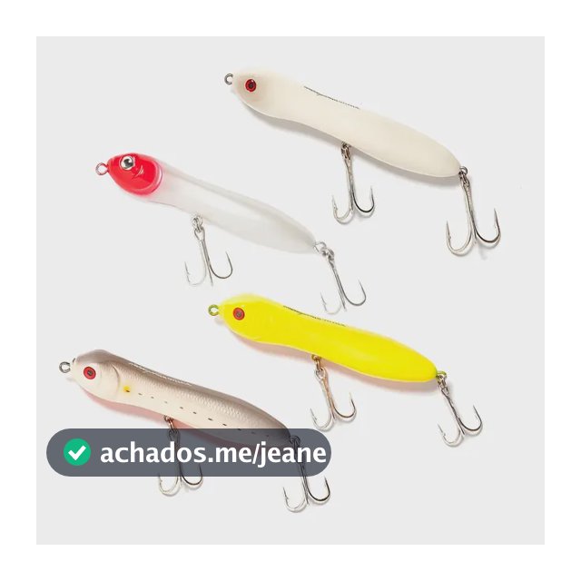 Kit 4 Iscas Artificiais Zarinha 80 Baby Nelson Nakamura 9g