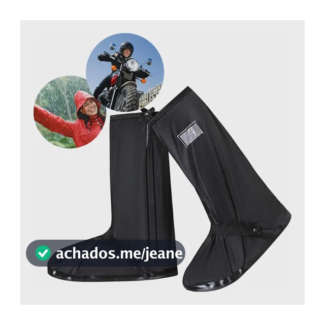Capa Chuva Sapato Tênis Silicone Calçado Moto Protetor