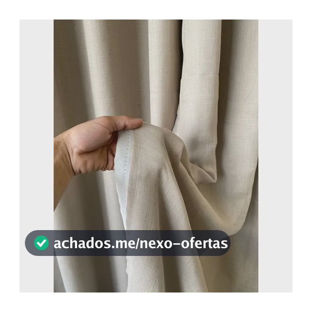 Cortina Voil Gaze De Linho C/forro Blackout 4,00x2,60