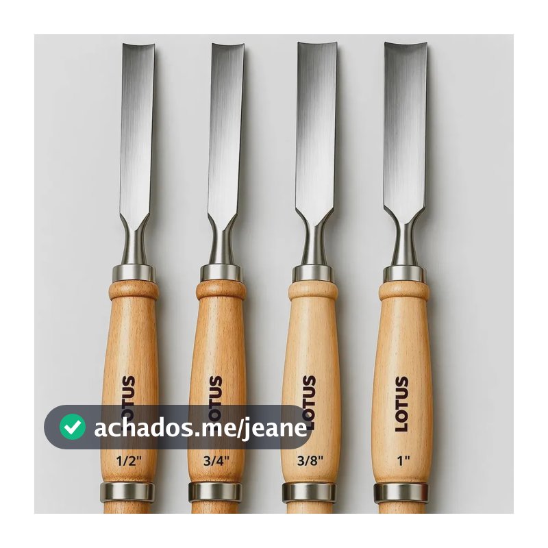 Jogo Kit Formão De Goiva Profissional 4 Peças