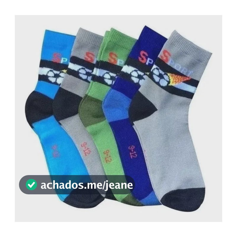 12pr Meia Infantil 10a12anos Juvenil Masculina Cano Longo Ar Coloridas 10 A 12 Anos